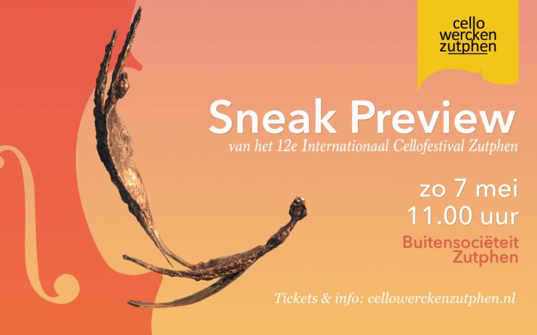Sneak Preview Internationaal Cello Festival Zutphen – 7 mei